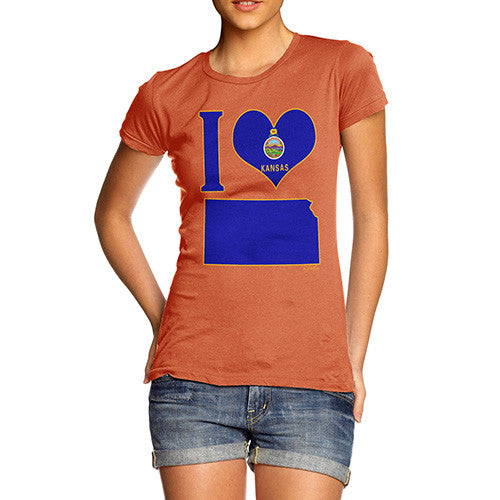 Women's I Love Kansas T-Shirt