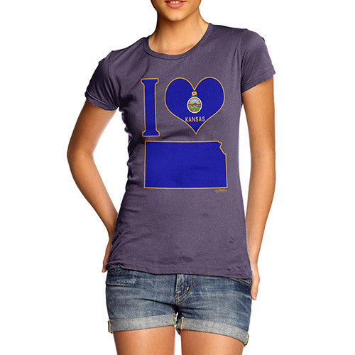 Women's I Love Kansas T-Shirt