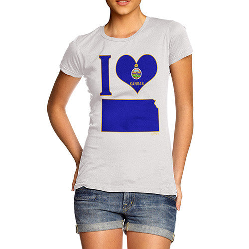 Women's I Love Kansas T-Shirt