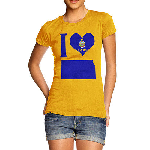 Women's I Love Kansas T-Shirt