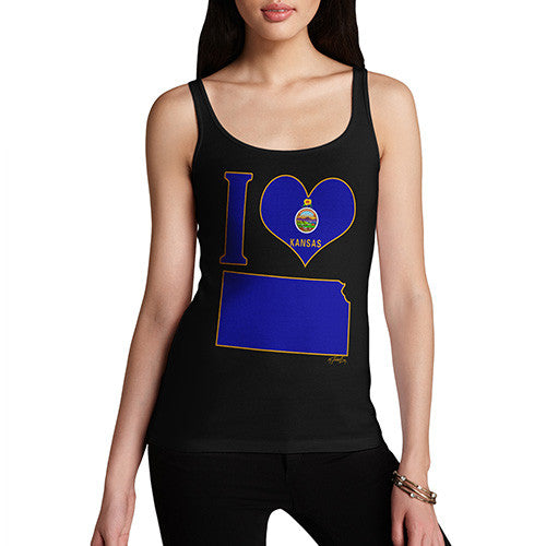 Women's I Love Kansas Tank Top