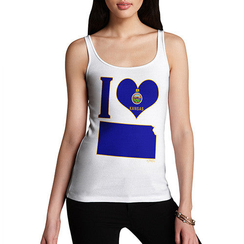 Women's I Love Kansas Tank Top