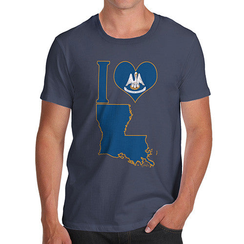 Men's I Love Louisiana T-Shirt