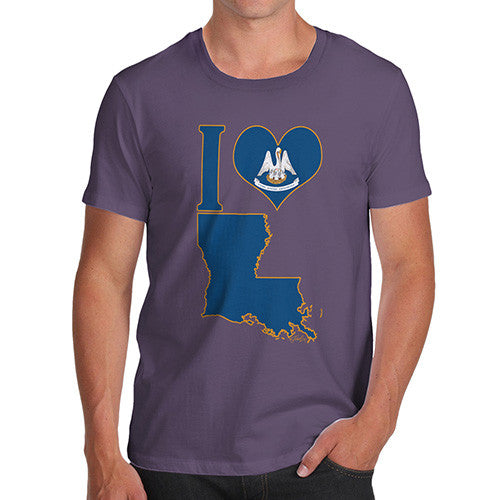 Men's I Love Louisiana T-Shirt