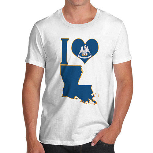 Men's I Love Louisiana T-Shirt