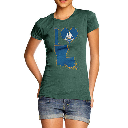 Women's I Love Louisiana T-Shirt