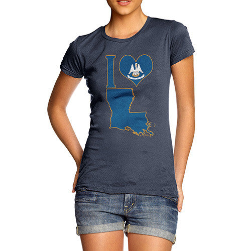 Women's I Love Louisiana T-Shirt