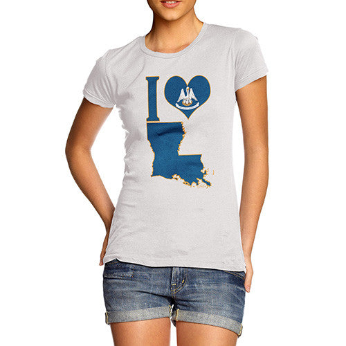 Women's I Love Louisiana T-Shirt