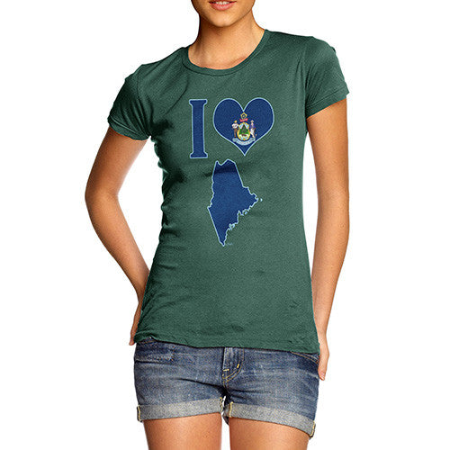 Women's I Love Maine T-Shirt