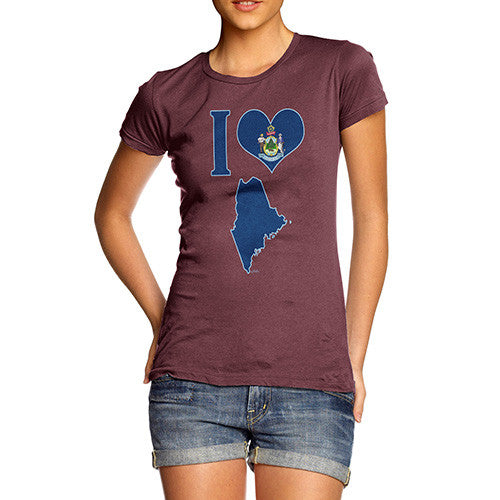 Women's I Love Maine T-Shirt