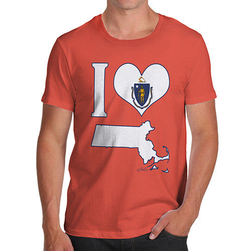 Men's I Love Massachusetts T-Shirt