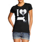 Women's I Love Massachusetts T-Shirt