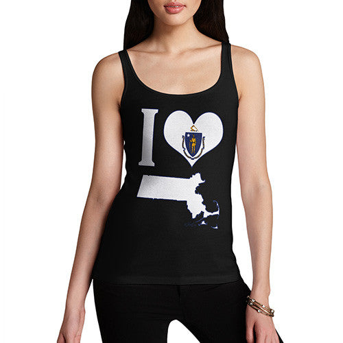 Women's I Love Massachusetts Tank Top