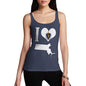 Women's I Love Massachusetts Tank Top