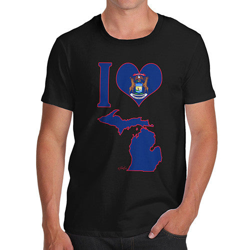 Men's I Love Michigan T-Shirt