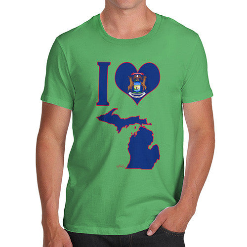 Men's I Love Michigan T-Shirt