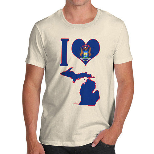 Men's I Love Michigan T-Shirt