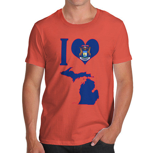 Men's I Love Michigan T-Shirt