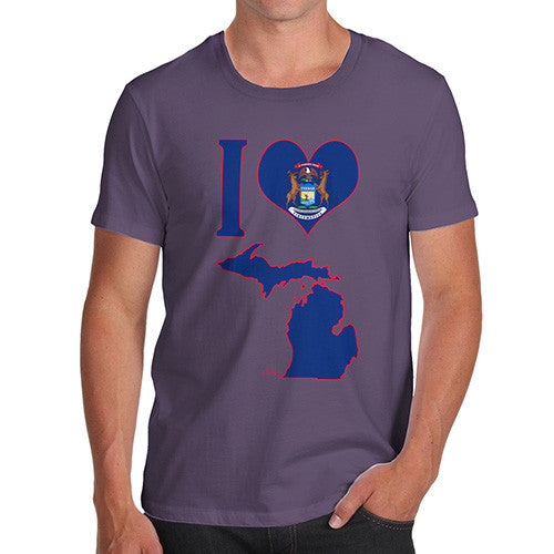 Men's I Love Michigan T-Shirt