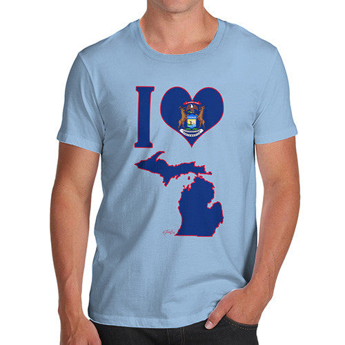 Men's I Love Michigan T-Shirt