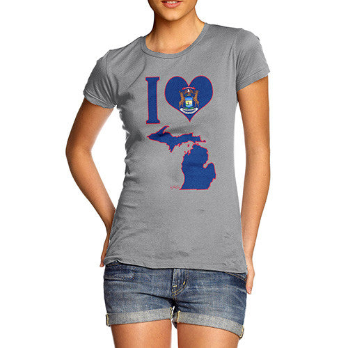 Women's I Love Michigan T-Shirt