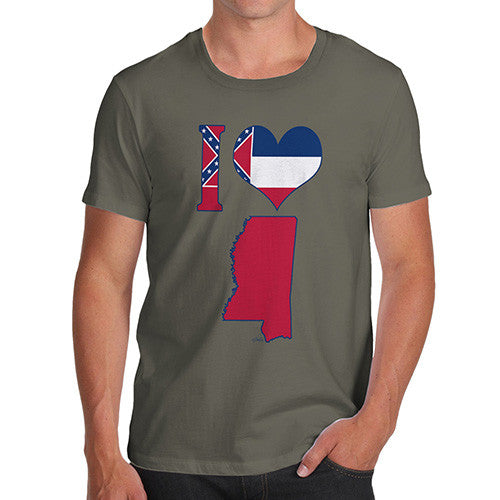 Men's I Love Mississippi T-Shirt