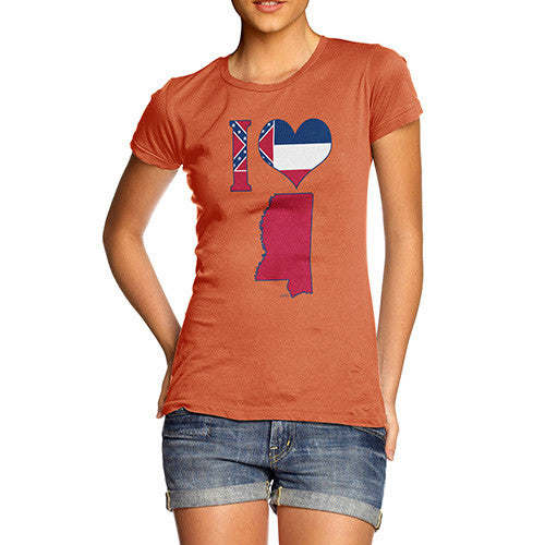 Women's I Love Mississippi T-Shirt