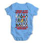 Too Many Penguins Baby Grow Bodysuit