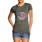 Women's America Rugby Ball Flag T-Shirt