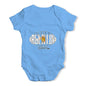 Funny Baby Bodysuits Argentina Rugby Ball Flag Baby Unisex Baby Grow Bodysuit 3-6 Months Blue