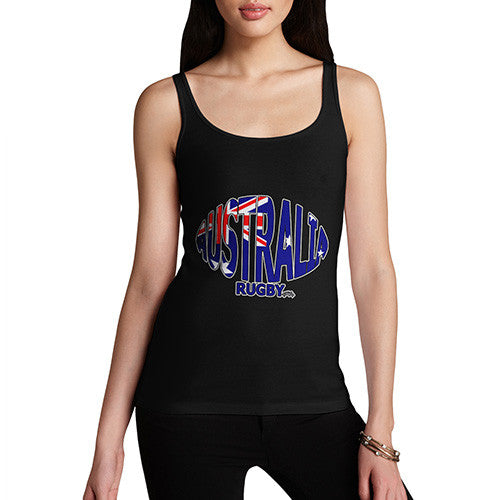 Women's Australia Rugby Ball Flag Tank Top