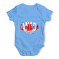 Funny Baby Bodysuits Canada Rugby Ball Flag Baby Unisex Baby Grow Bodysuit 18-24 Months Blue