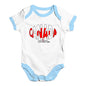 Funny Infant Baby Bodysuit Canada Rugby Ball Flag Baby Unisex Baby Grow Bodysuit 3-6 Months White Blue Trim