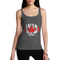 Women's Canada Rugby Ball Flag Tank Top