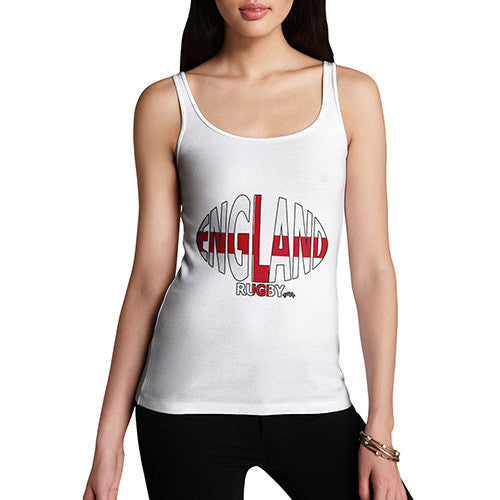 Women's England Rugby Ball Flag Tank Top
