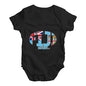 Baby Boy Clothes Fiji Rugby Ball Flag Baby Unisex Baby Grow Bodysuit 6-12 Months Black