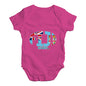 Funny Baby Clothes Fiji Rugby Ball Flag Baby Unisex Baby Grow Bodysuit 6-12 Months Cerise PInk