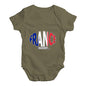 Baby Boy Clothes France Rugby Ball Flag Baby Unisex Baby Grow Bodysuit 3-6 Months Khaki