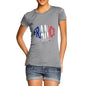 Women's France Rugby Ball Flag T-Shirt