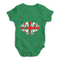 Funny Infant Baby Bodysuit Georgia Rugby Ball Flag Baby Unisex Baby Grow Bodysuit 18-24 Months Green