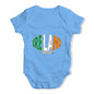 Cute Infant Bodysuit Ireland Rugby Ball Flag Baby Unisex Baby Grow Bodysuit 6-12 Months Blue