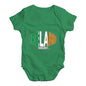 Cute Infant Bodysuit Ireland Rugby Ball Flag Baby Unisex Baby Grow Bodysuit Newborn Green