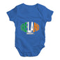 Baby Onesies Ireland Rugby Ball Flag Baby Unisex Baby Grow Bodysuit 0-3 Months Royal Blue