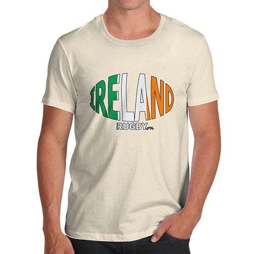 Men's Ireland Rugby Ball Flag T-Shirt