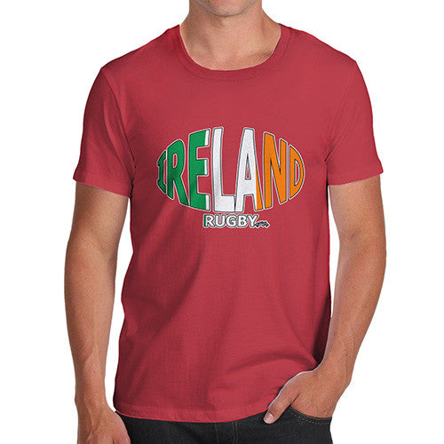 Men's Ireland Rugby Ball Flag T-Shirt