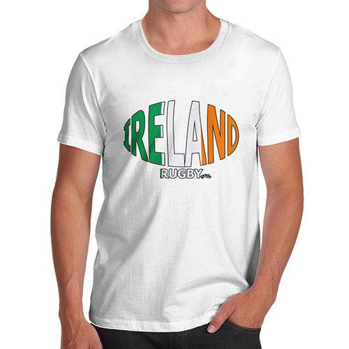 Men's Ireland Rugby Ball Flag T-Shirt