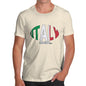 Men's Italy Rugby Ball Flag T-Shirt