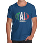 Men's Italy Rugby Ball Flag T-Shirt