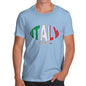 Men's Italy Rugby Ball Flag T-Shirt