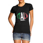 Women's Italy Rugby Ball Flag T-Shirt